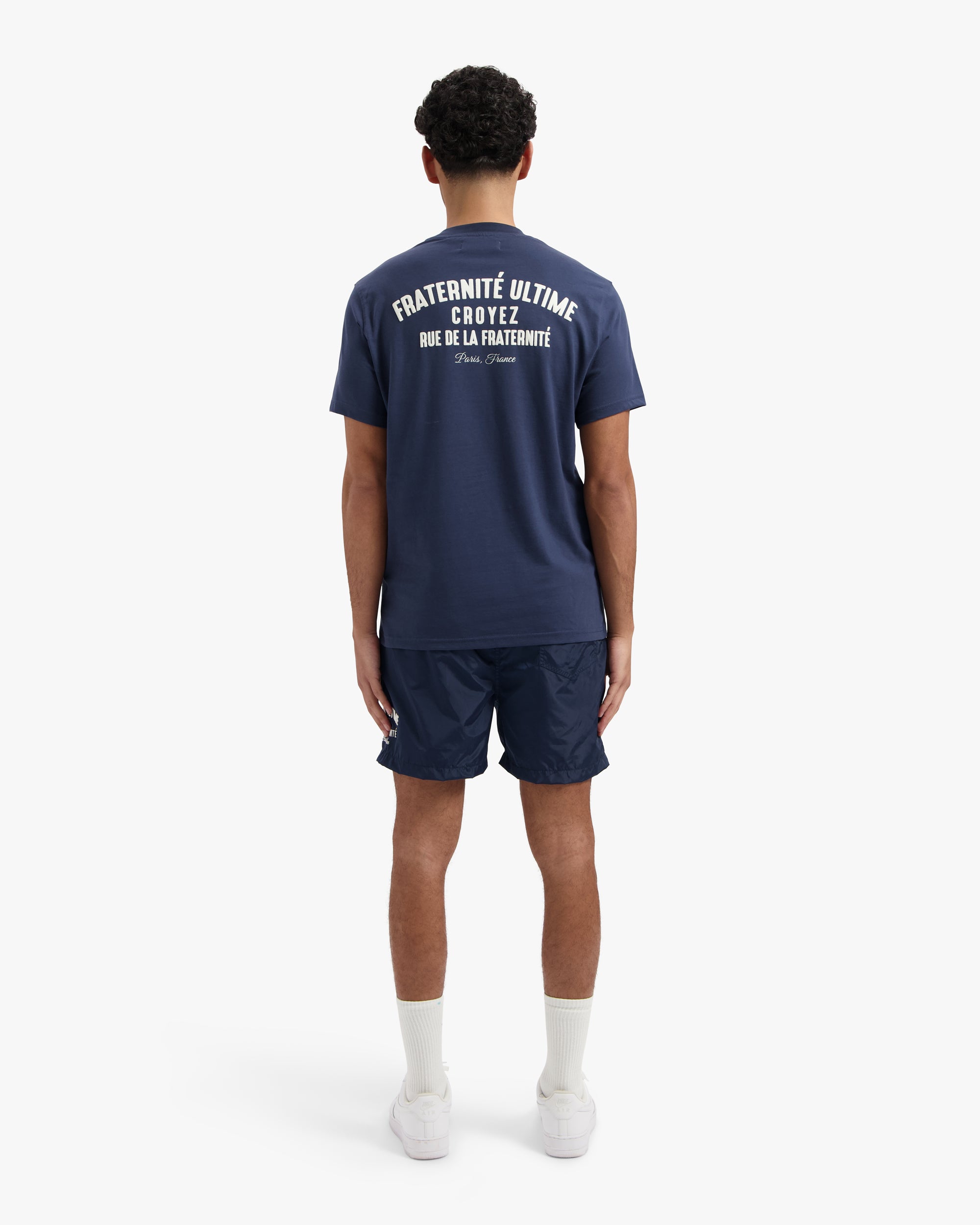 CROYEZ FRATERNITÉ BADESHORTS | MARINE/WEISS