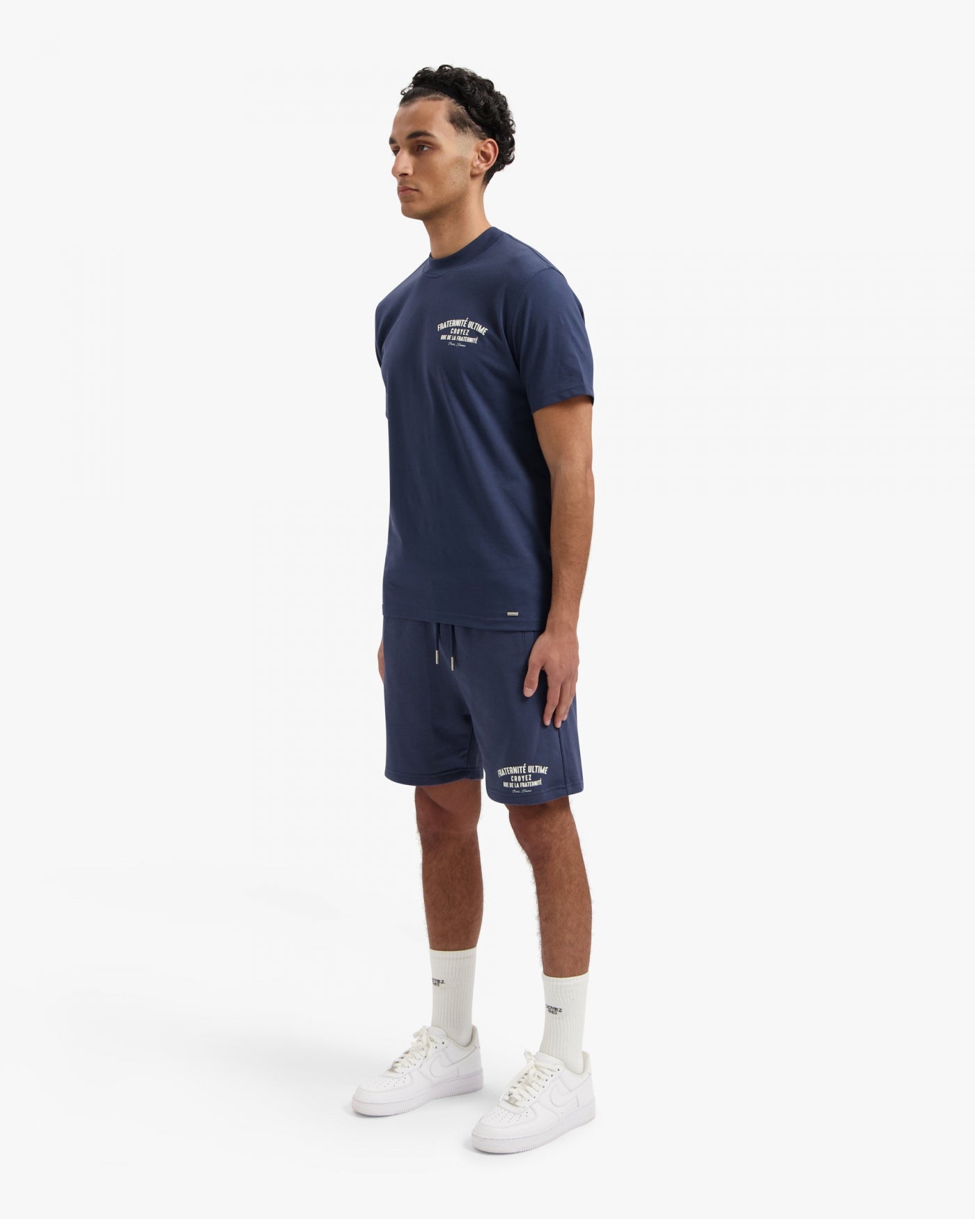 CROYEZ FRATERNITÉ PUFF T-SHIRT - NAVY/WHITE