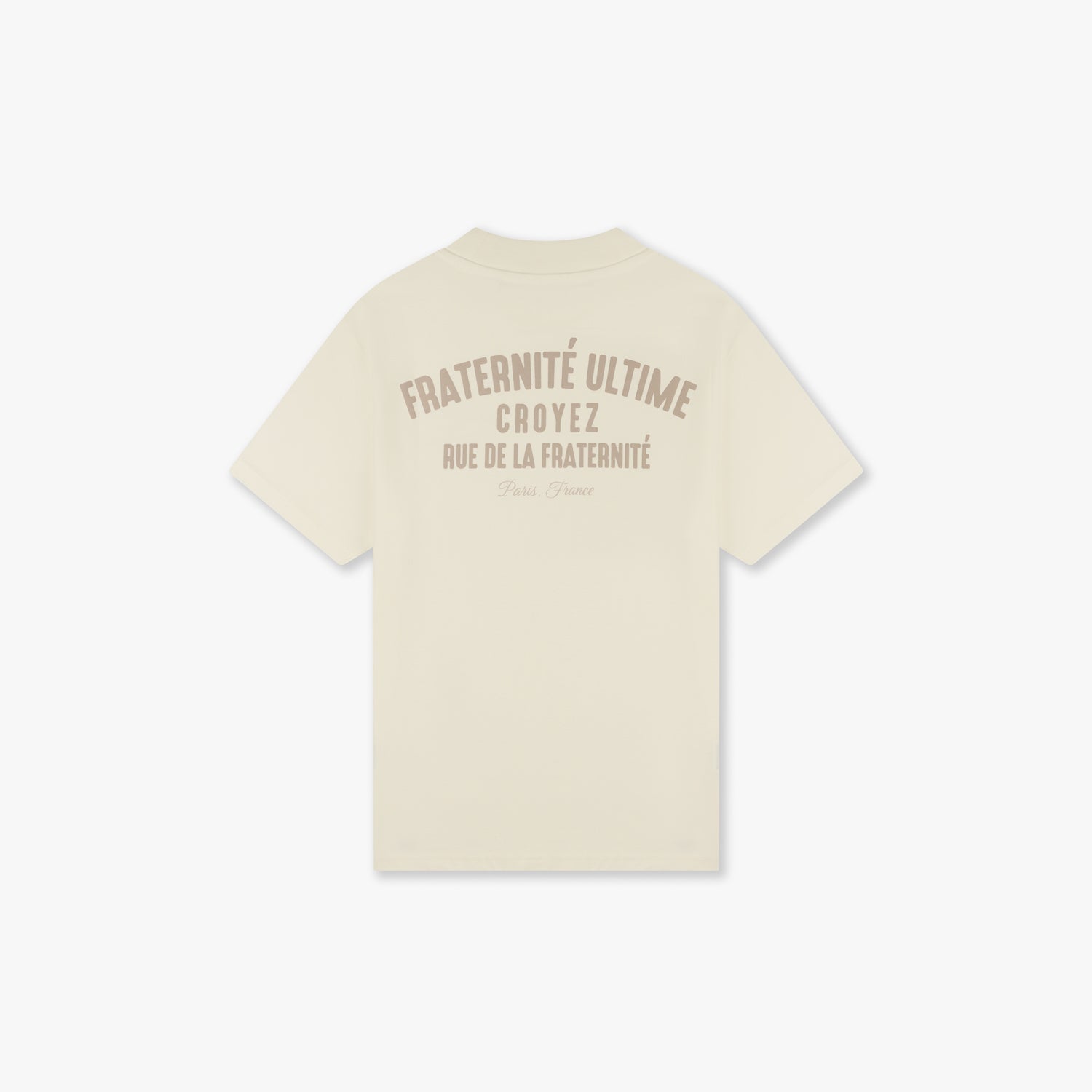CROYEZ FRATERNITÉ PUFF T-SHIRT | OFF-WHITE/KHAKI