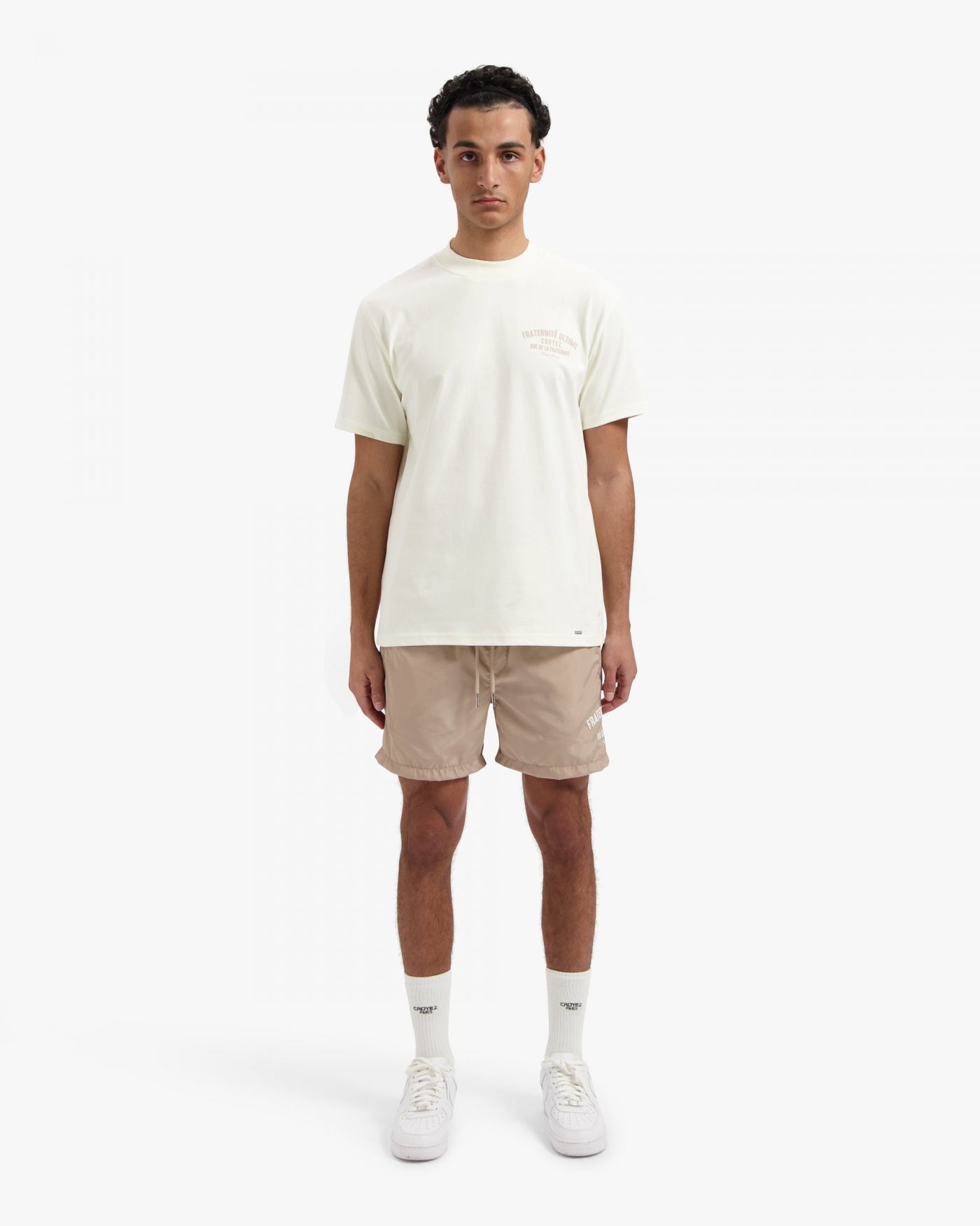 CROYEZ FRATERNITÉ PUFF T-SHIRT | OFF-WHITE/KHAKI
