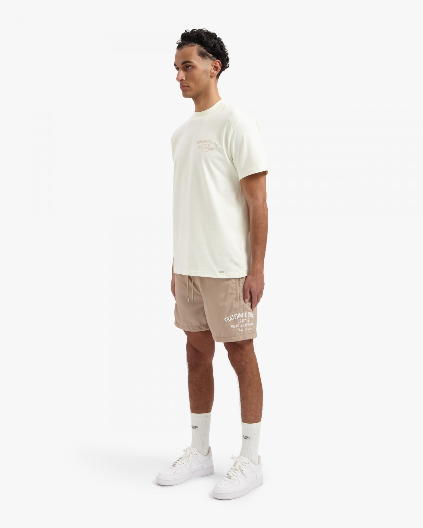 CROYEZ FRATERNITÉ PUFF T-SHIRT | OFF-WHITE/KHAKI