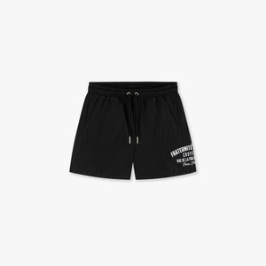 CROYEZ FRATERNITÉ SWIM SHORTS | BLACK/WHITE