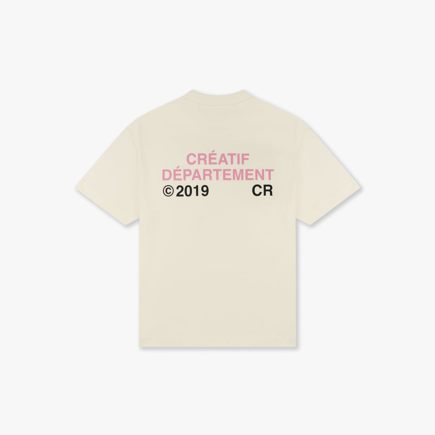 CROYEZ CRÉATIF DÉPARTEMENT T-SHIRT - OFF-WHITE/PINK