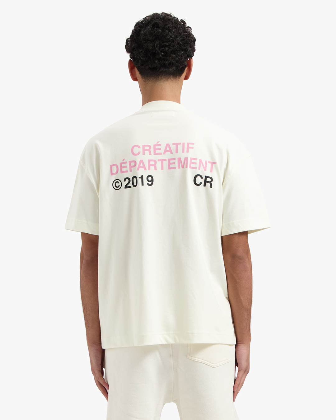 CROYEZ CRÉATIF DÉPARTEMENT T-SHIRT - OFF-WHITE/PINK