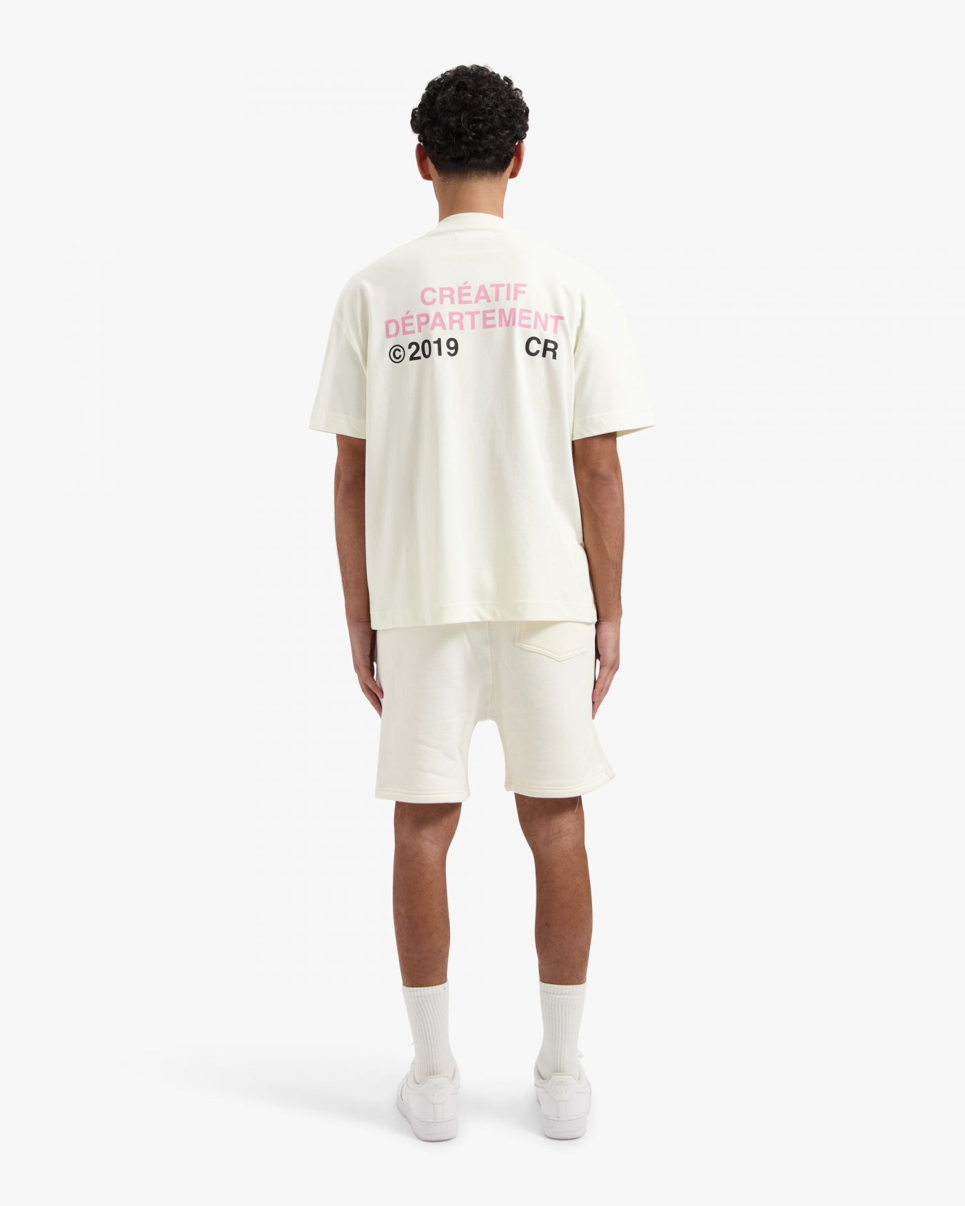 CROYEZ CRÉATIF DÉPARTEMENT T-SHIRT - OFF-WHITE/PINK