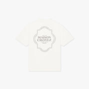 CROYEZ MOROCCAN T-SHIRT | OFF-WHITE/BROWN