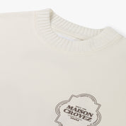 CROYEZ MOROCCAN T-SHIRT | OFF-WHITE/BROWN