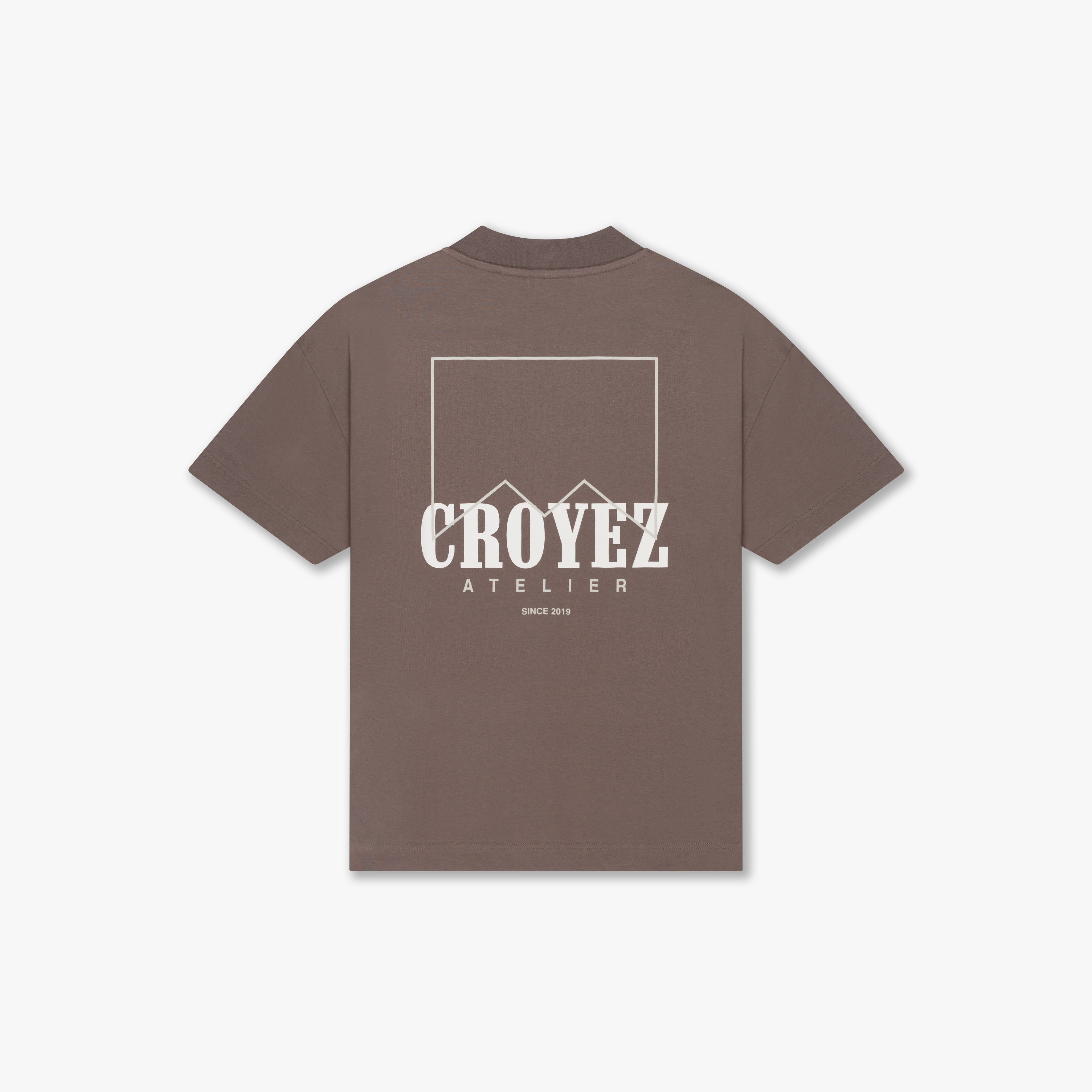 CROYEZ MAROC FUMES T-SHIRT | BROWN/OFF-WHITE