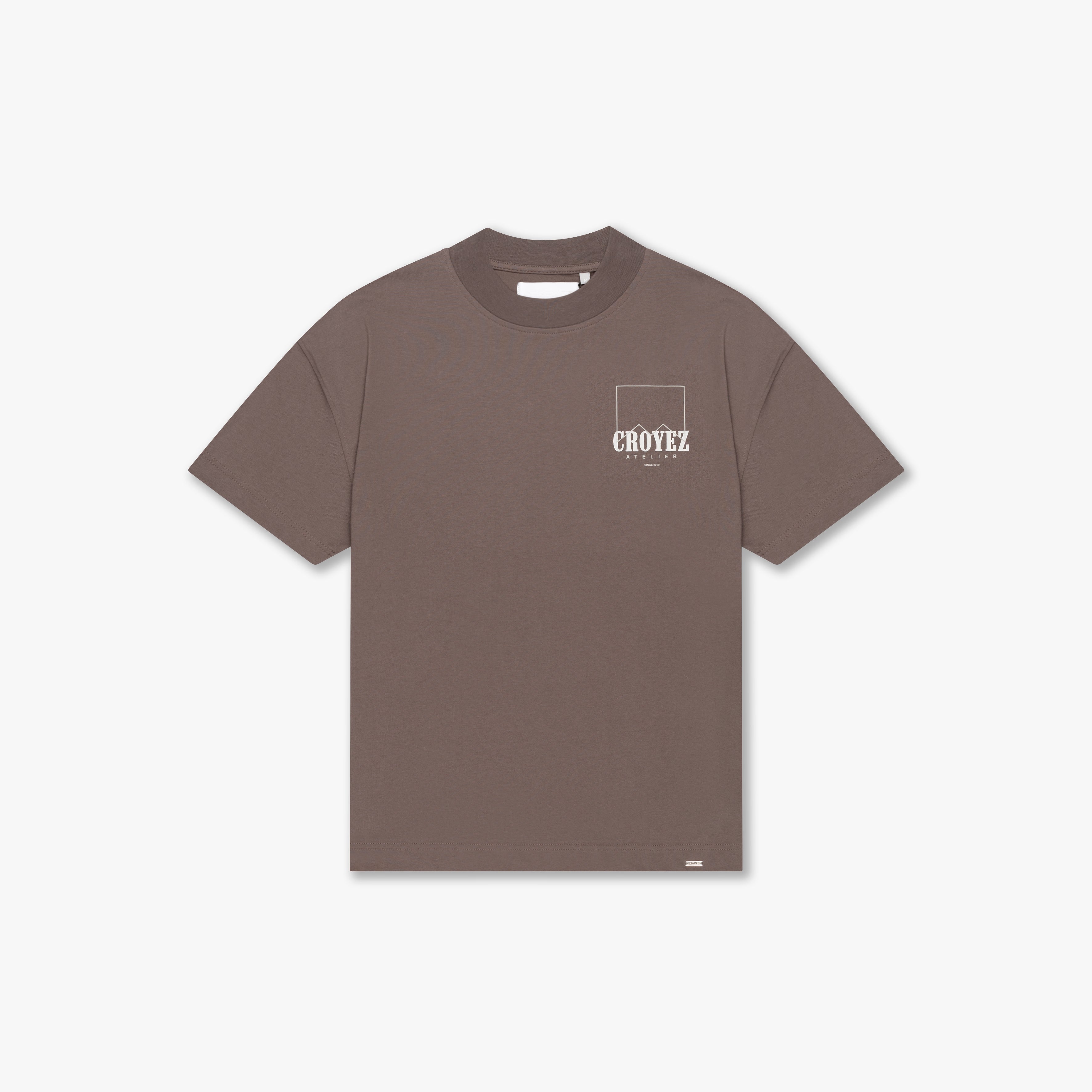 CROYEZ MAROC FUMES T-SHIRT | BROWN/OFF-WHITE