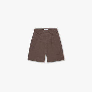 CROYEZ ZEPLIN SEERSUCKER SHORTS | BROWN