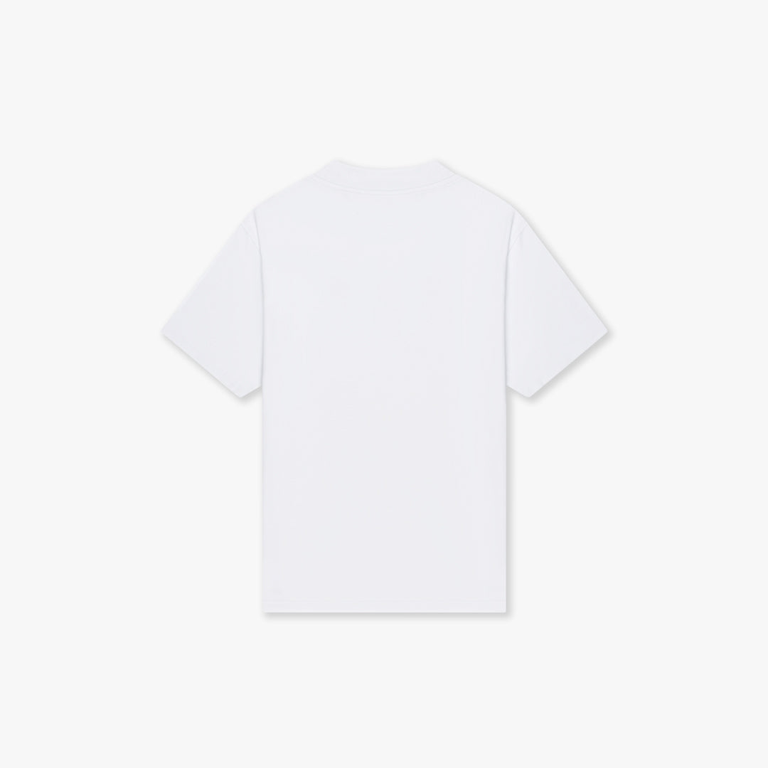 CROYEZ FELT HEART T-SHIRT | WHITE/RED