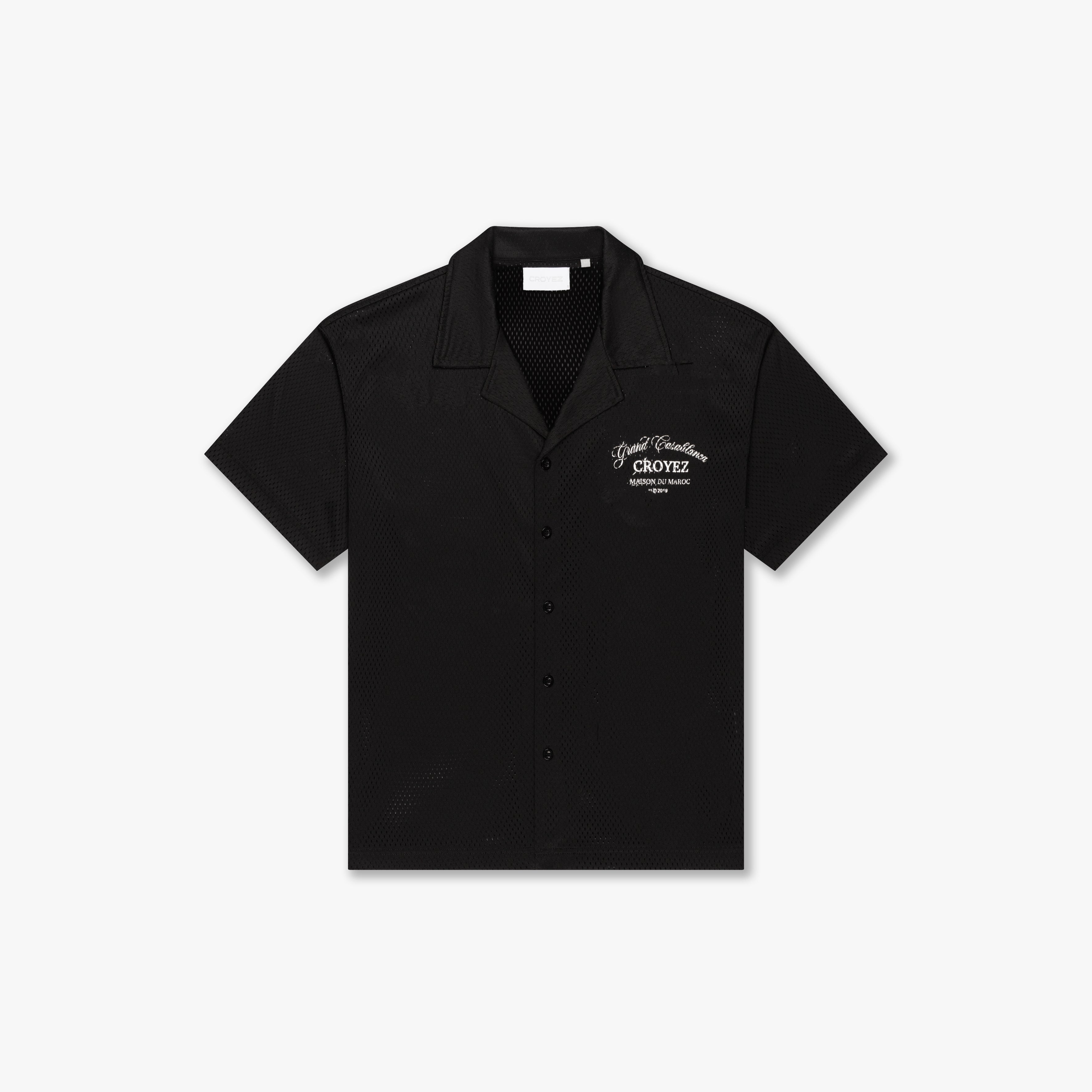 CROYEZ GRAND CASABLANCA MESH SHIRT | BLACK/WHITE