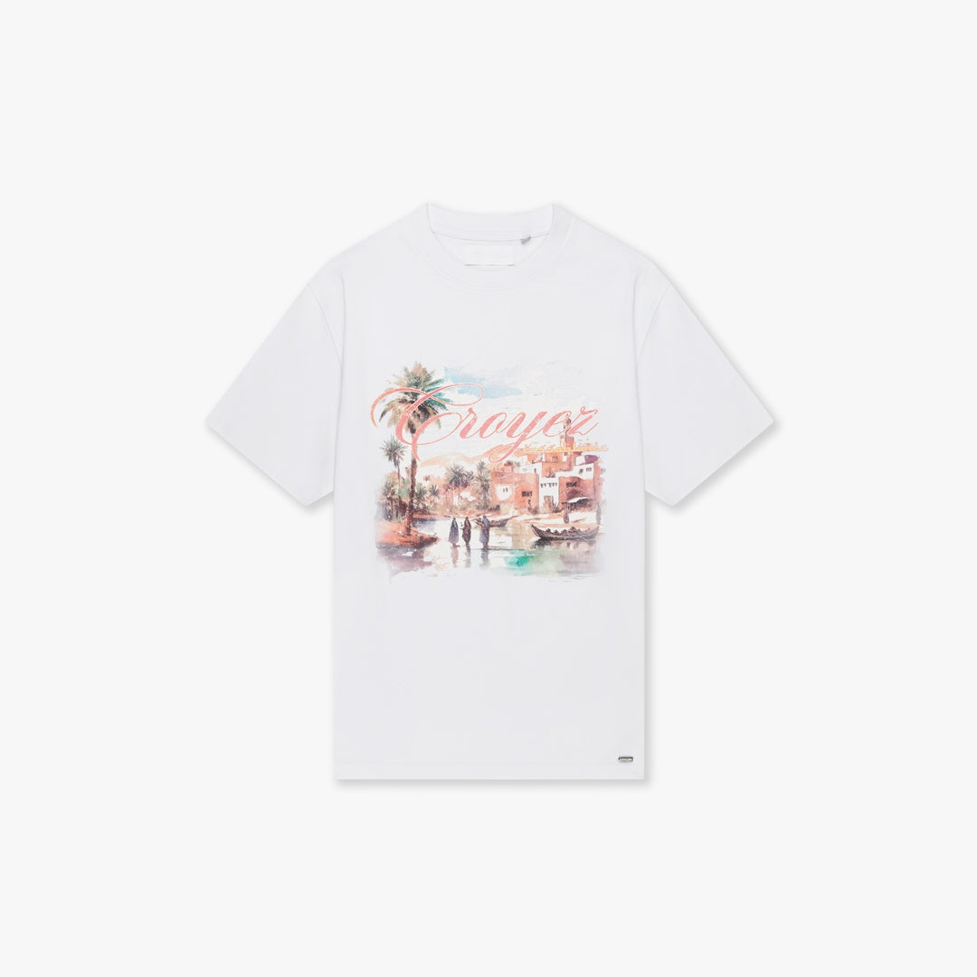 CROYEZ CASABLANCA VILLAGE T-SHIRT | WHITE