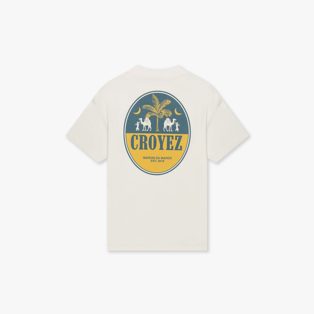 CROYEZ CAMEL T-SHIRT | OFF-WHITE