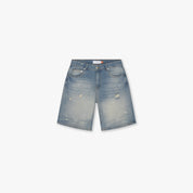 CROYEZ CD2 WASHED DENIM SHORTS | LIGHT BLUE