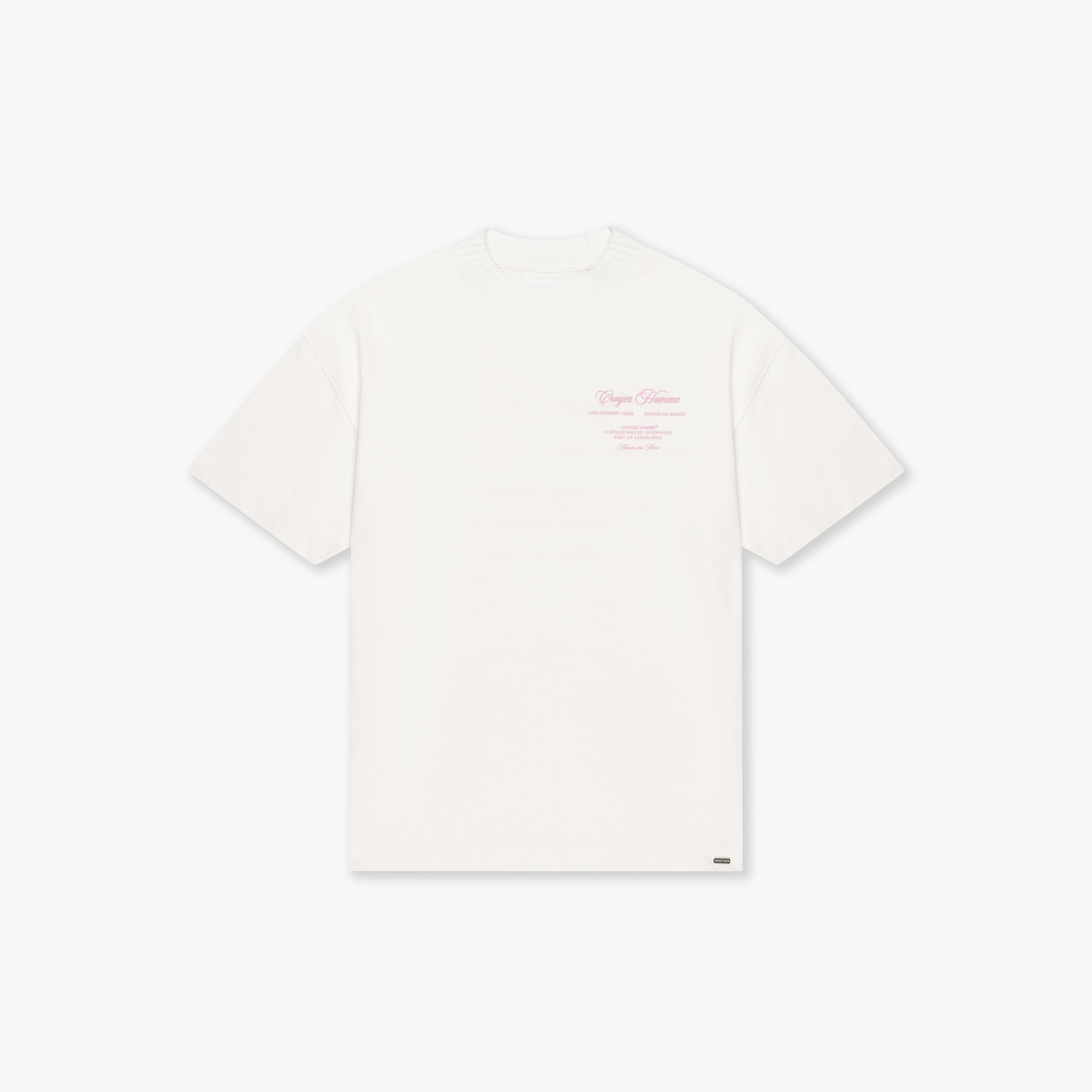 CR1-HS25-49-Croyez_Showroom_T-Shirt-Off-White_Pink_Front.jpg
