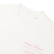 CROYEZ SHOWROOM T-SHIRT | OFF-WHITE/PINK