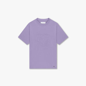 CROYEZ CUT OUT HEART T-SHIRT | LILAC