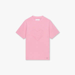 CROYEZ CUT OUT HEART T-SHIRT | PINK