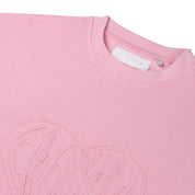 CROYEZ CUT OUT HEART T-SHIRT | PINK