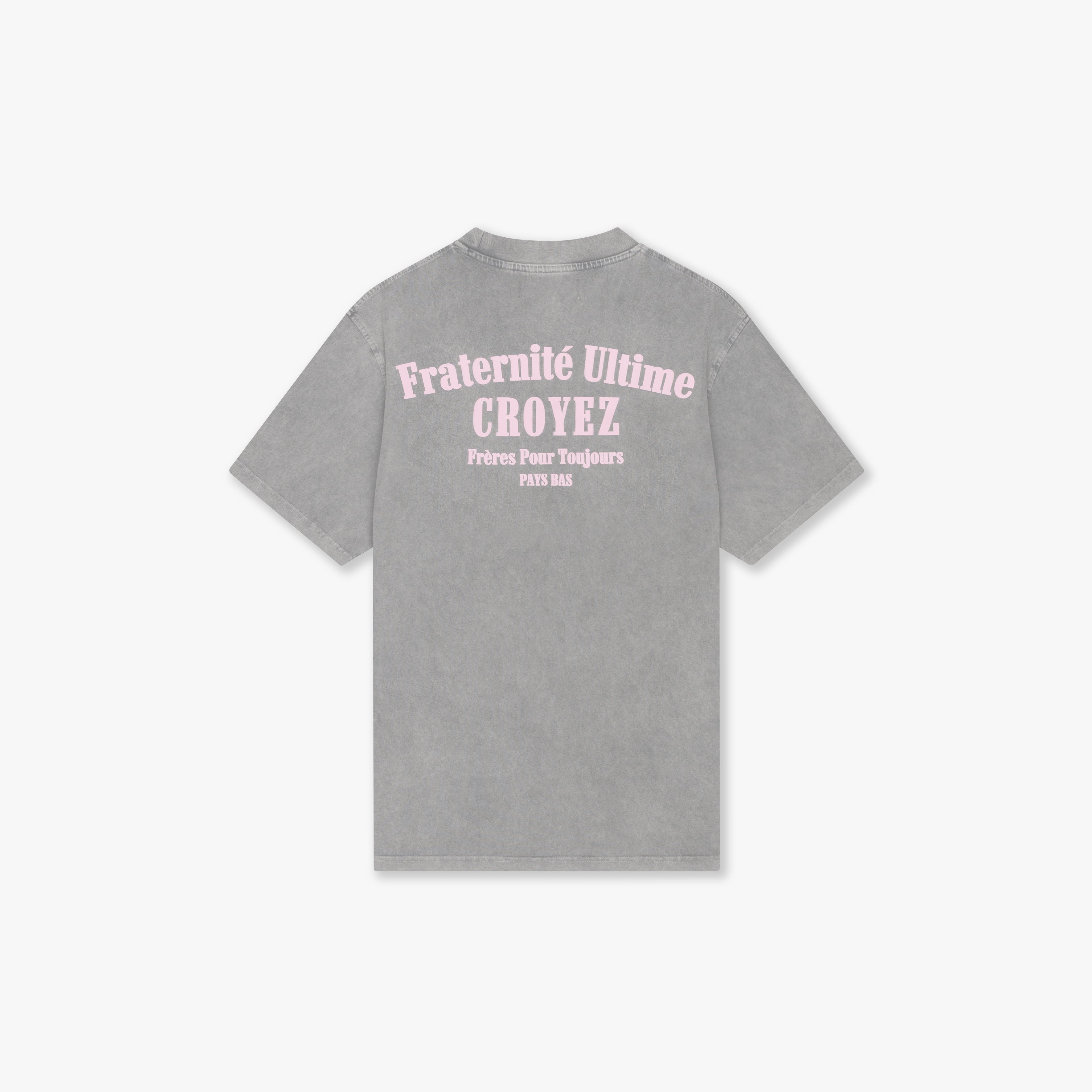 CROYEZ FRATERNITÉ T-SHIRT | ACID WASH/PINK