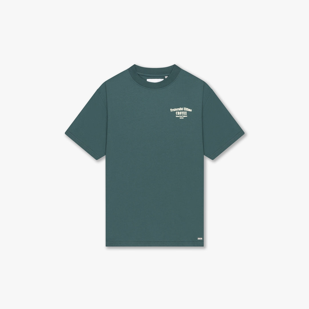 CROYEZ FRATERNITÉ T-SHIRT | GREEN/OFF-WHITE