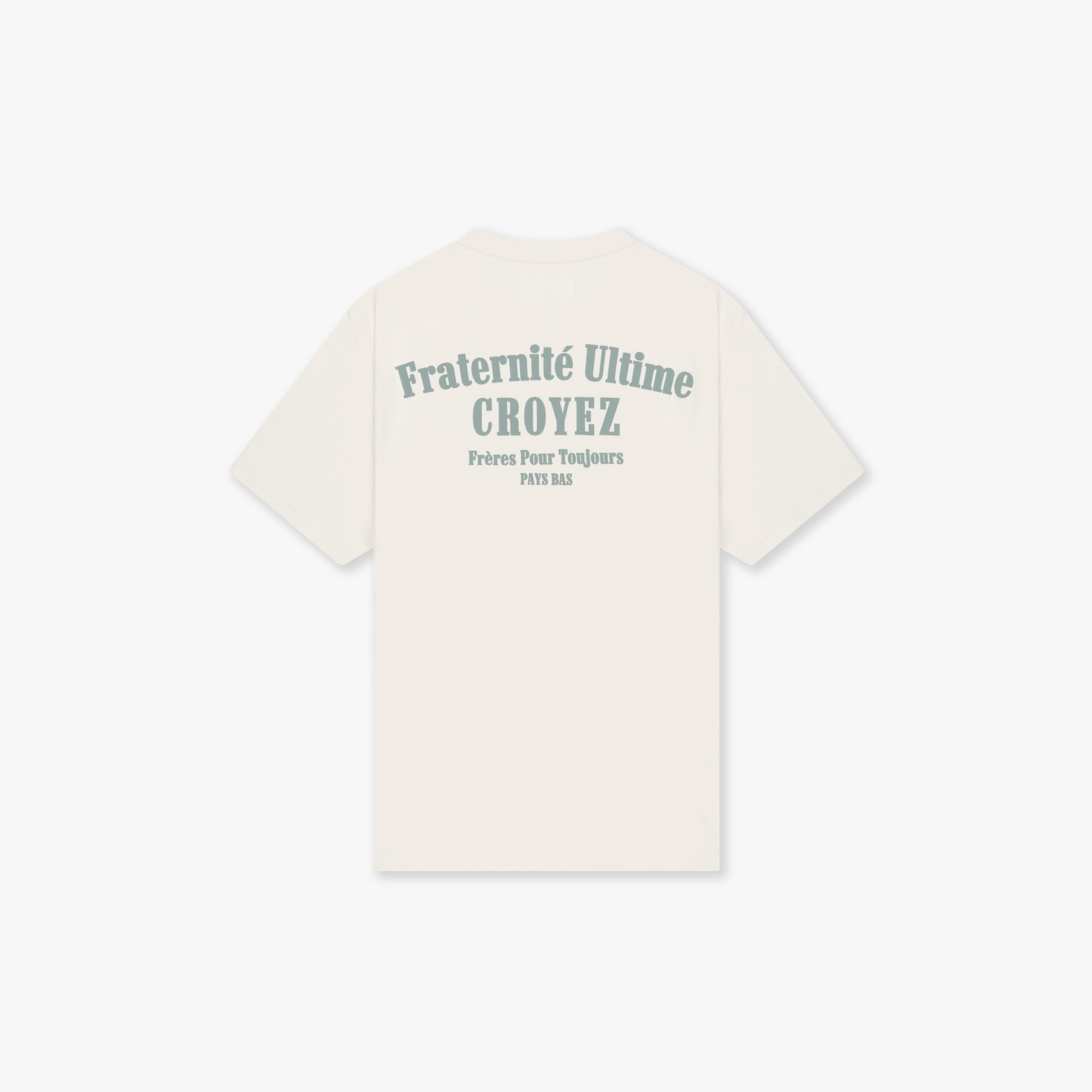 CROYEZ FRATERNITÉ T-SHIRT | OFF-WHITE/GREEN