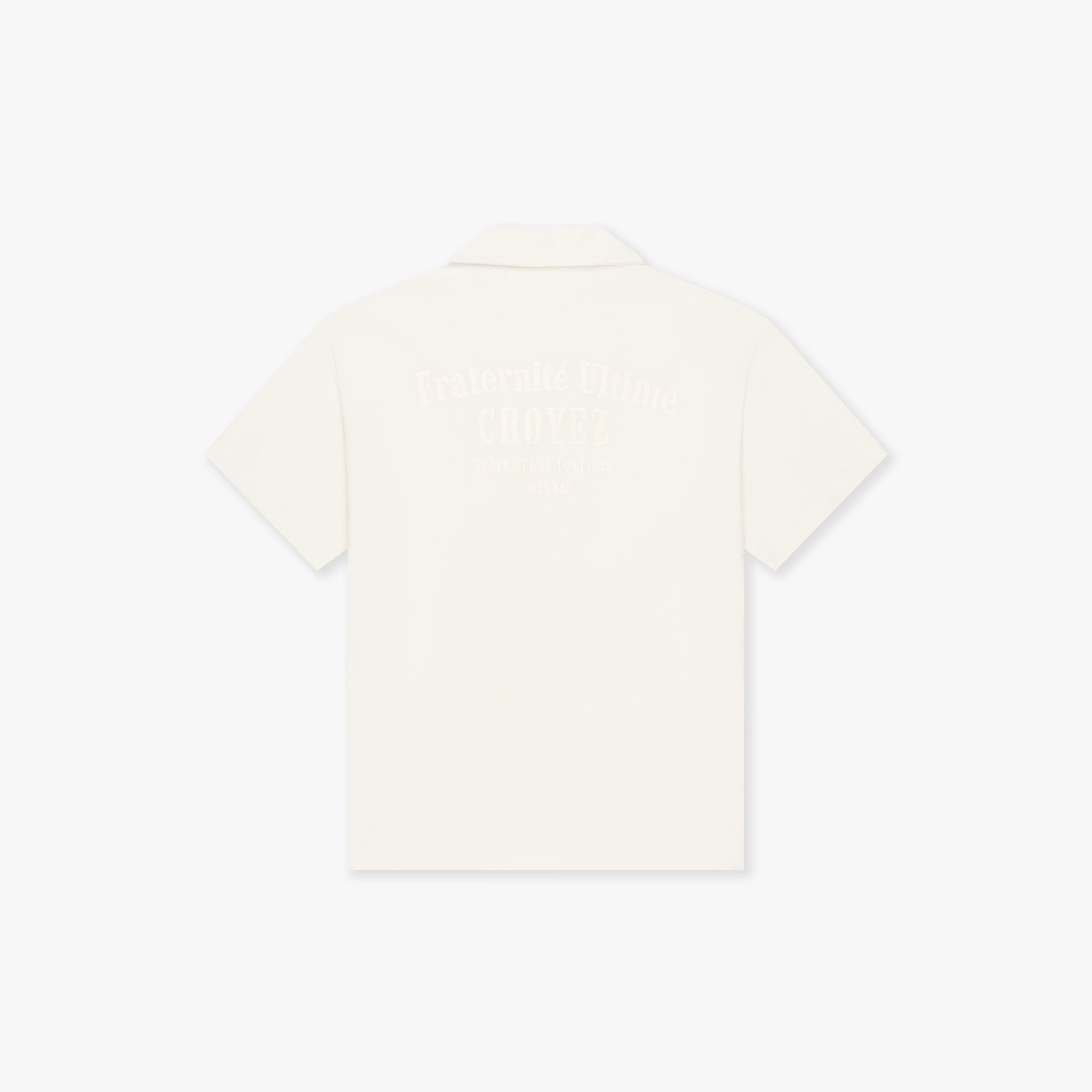 CROYEZ FRATERNITÉ TOWELLING SHIRT | OFF-WHITE