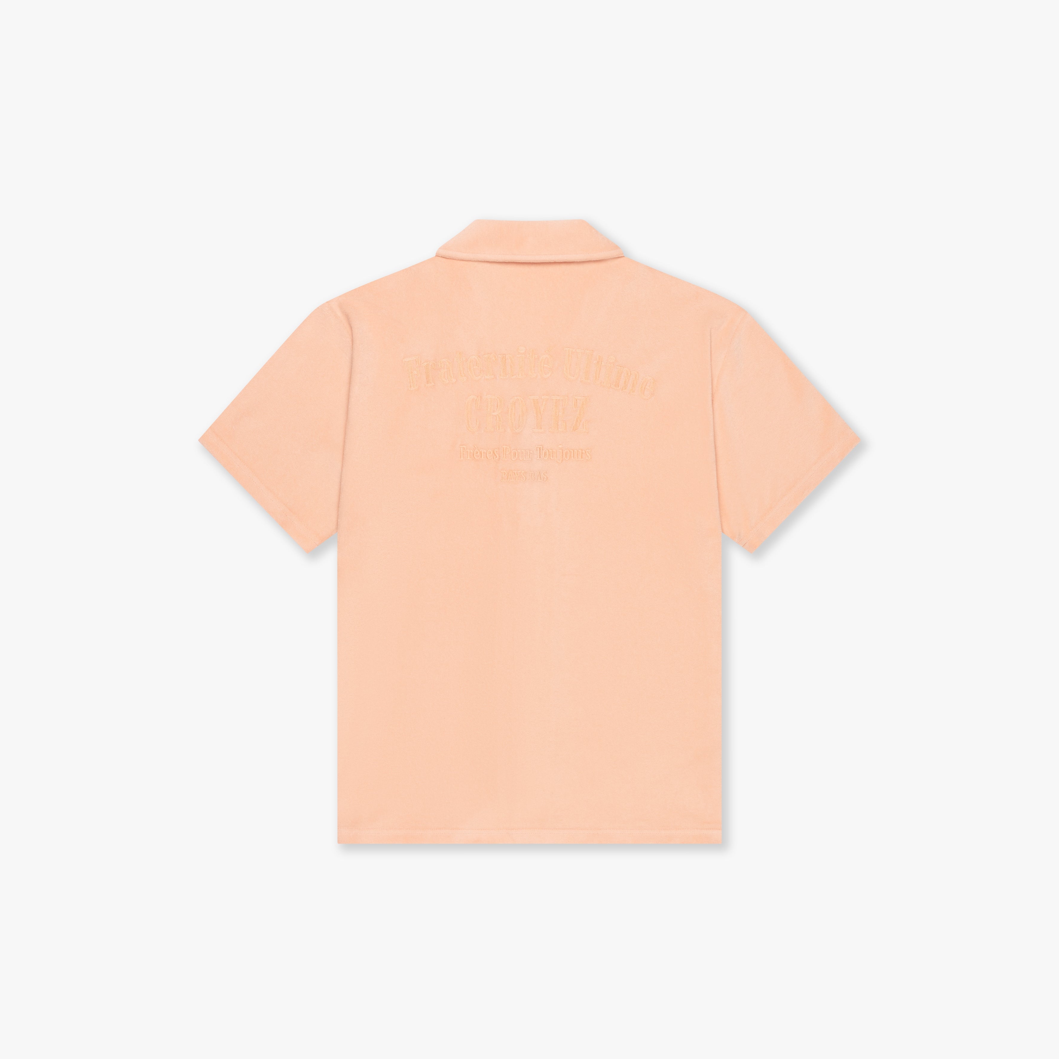 CROYEZ FRATERNITÉ TOWELLING SHIRT | PEACH