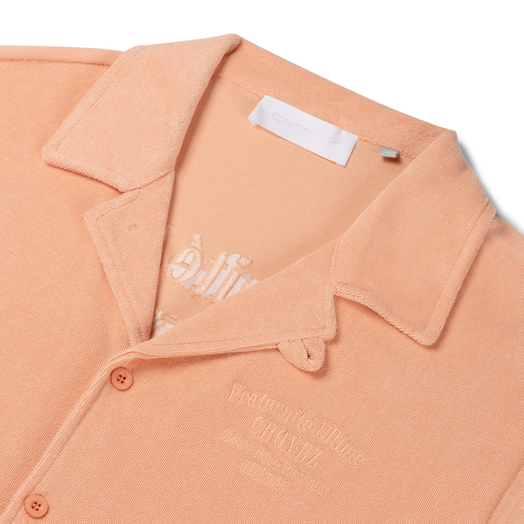 CROYEZ FRATERNITÉ TOWELLING SHIRT | PEACH