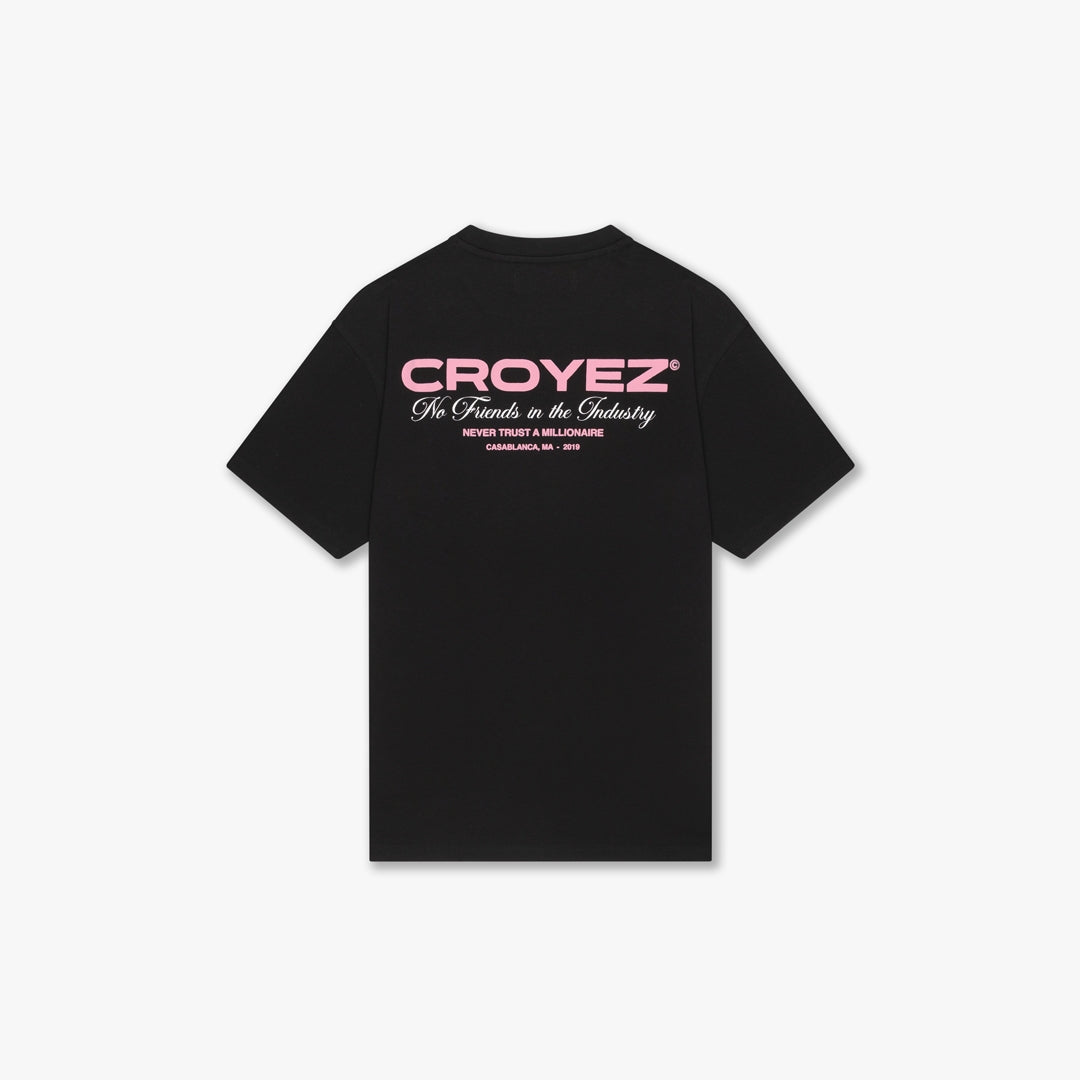 CROYEZ ARTWORK T-SHIRT | BLACK/PINK