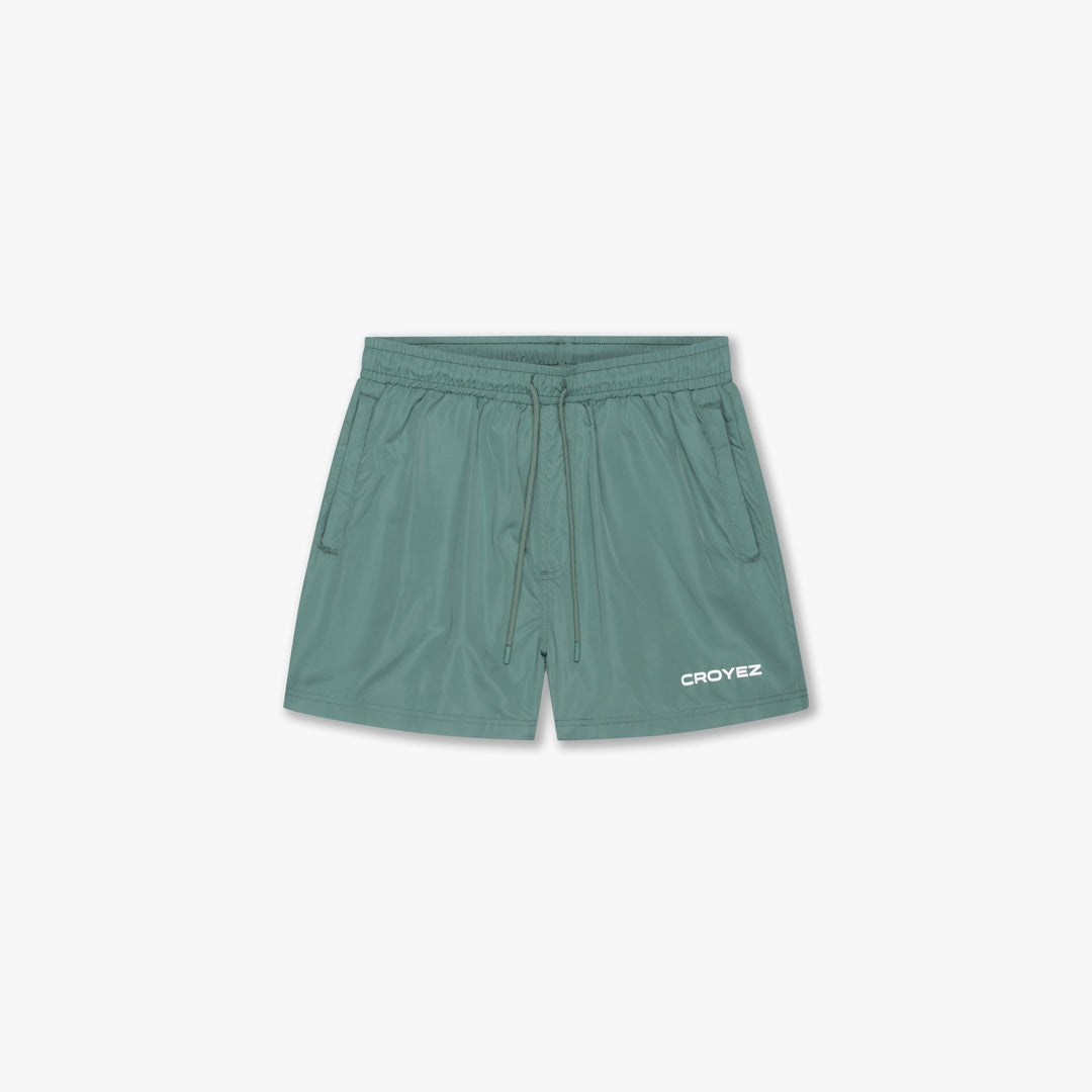 CROYEZ ARTWORK SWIM SHORTS | GREEN