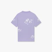 CROYEZ INITIAL FLOWER T-SHIRT | LILAC