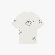 CROYEZ INITIAL FLOWER T-SHIRT | OFF-WHITE
