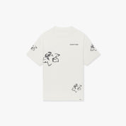 CROYEZ INITIAL FLOWER T-SHIRT | OFF-WHITE
