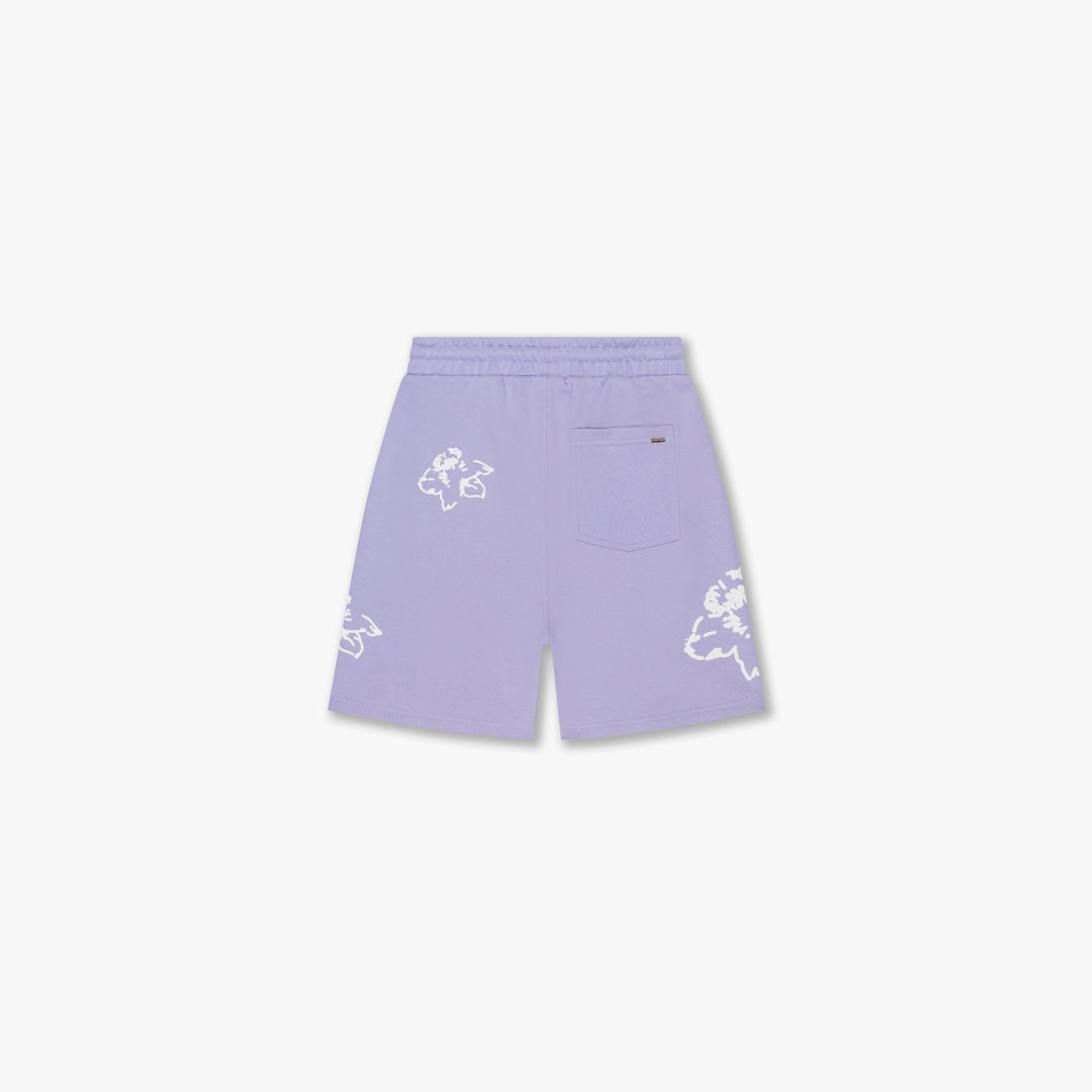 CROYEZ INITIAL FLOWER SHORTS | LILAC