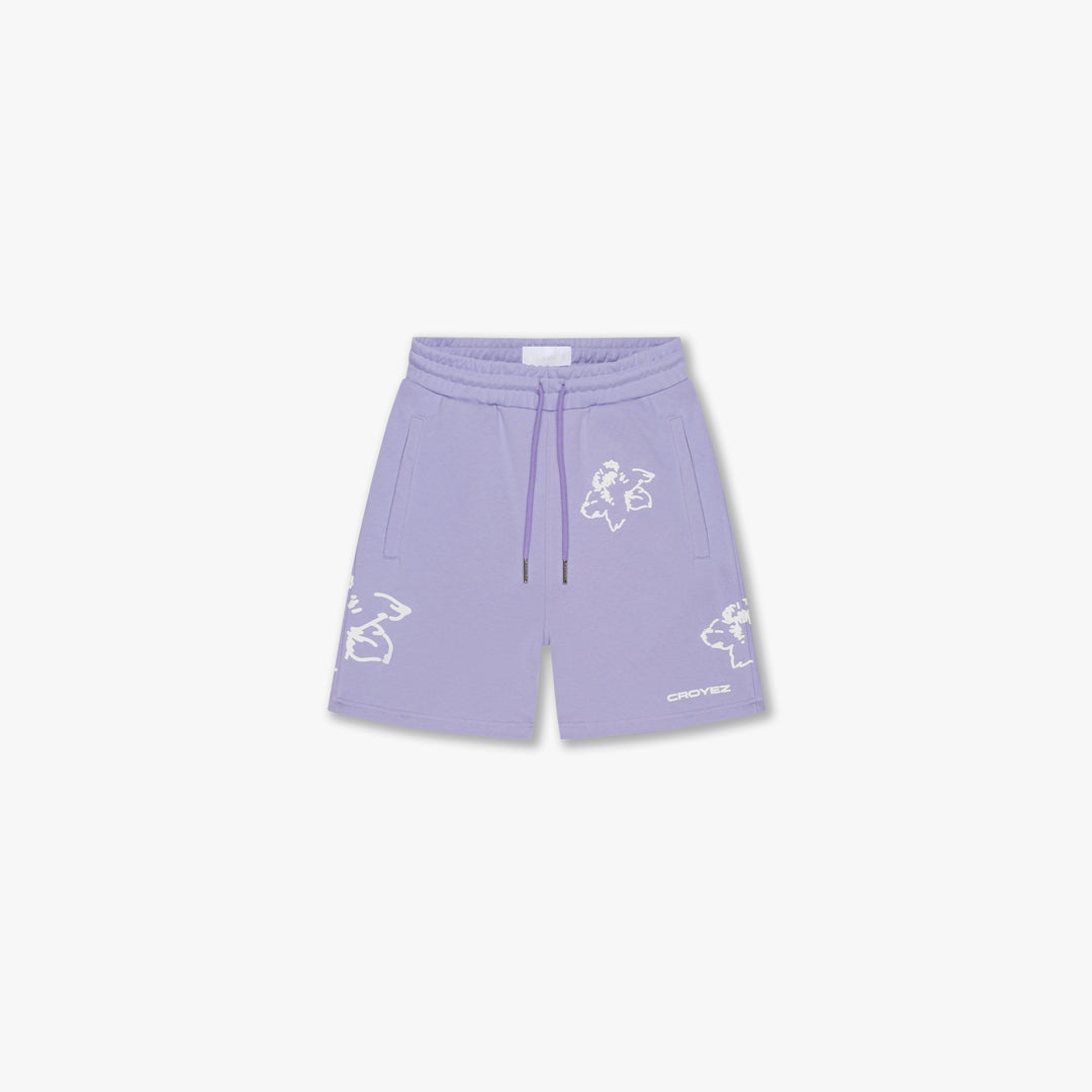 CROYEZ INITIAL FLOWER SHORTS | LILAC
