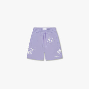 CROYEZ INITIAL FLOWER SHORTS | LILAC