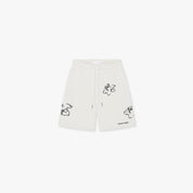 CROYEZ INITIAL FLOWER SHORTS | OFF-WHITE