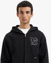 CROYEZ LIKED BY EVERYBODY ZIP HOODIE | BLACK