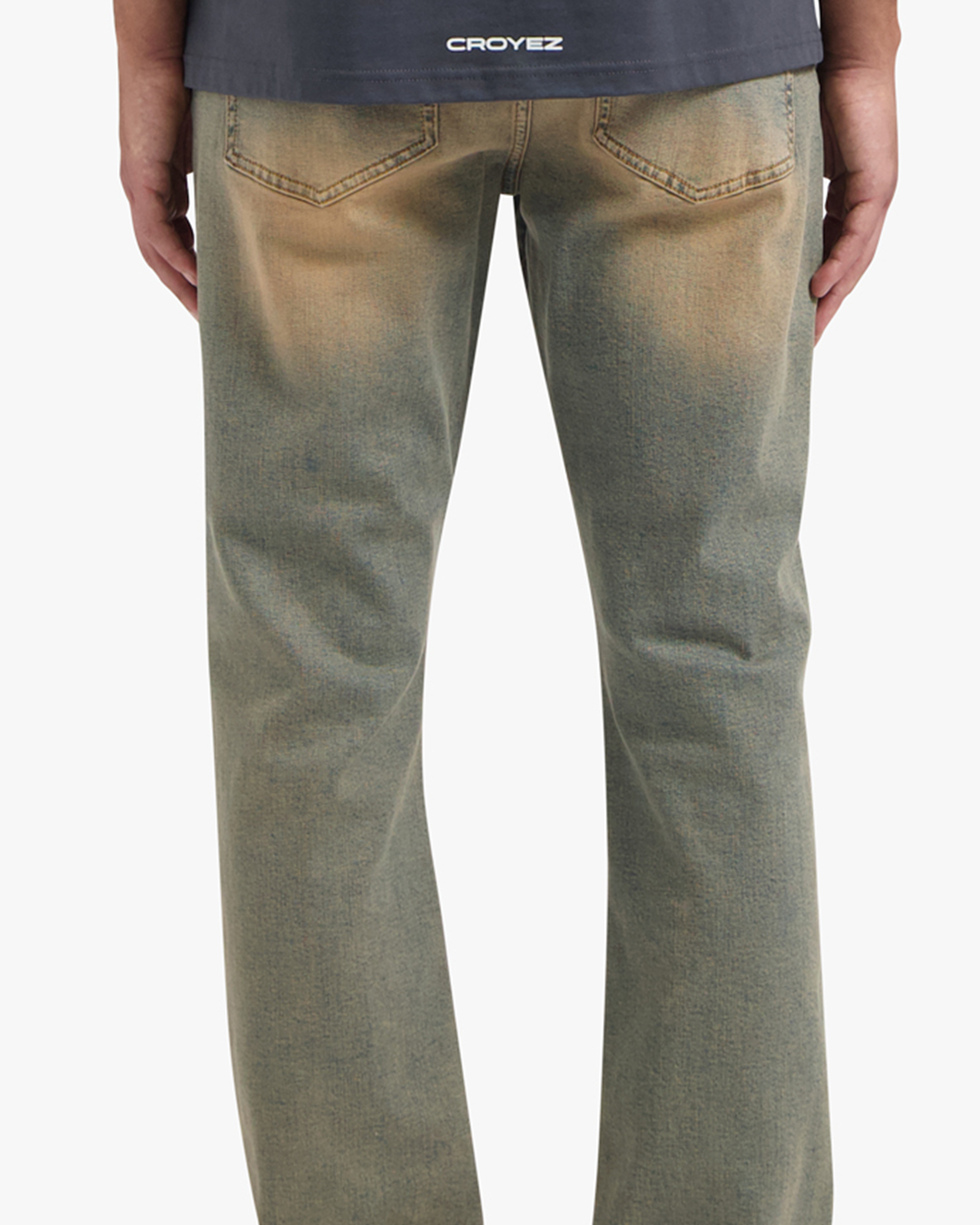 CROYEZ SAND WASHED STRAIGHT LEG DENIM | LIGHT BLUE