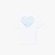 CROYEZ STITCHED HEART T-SHIRT | WHITE