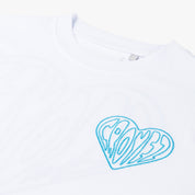 CROYEZ STITCHED HEART T-SHIRT | WHITE