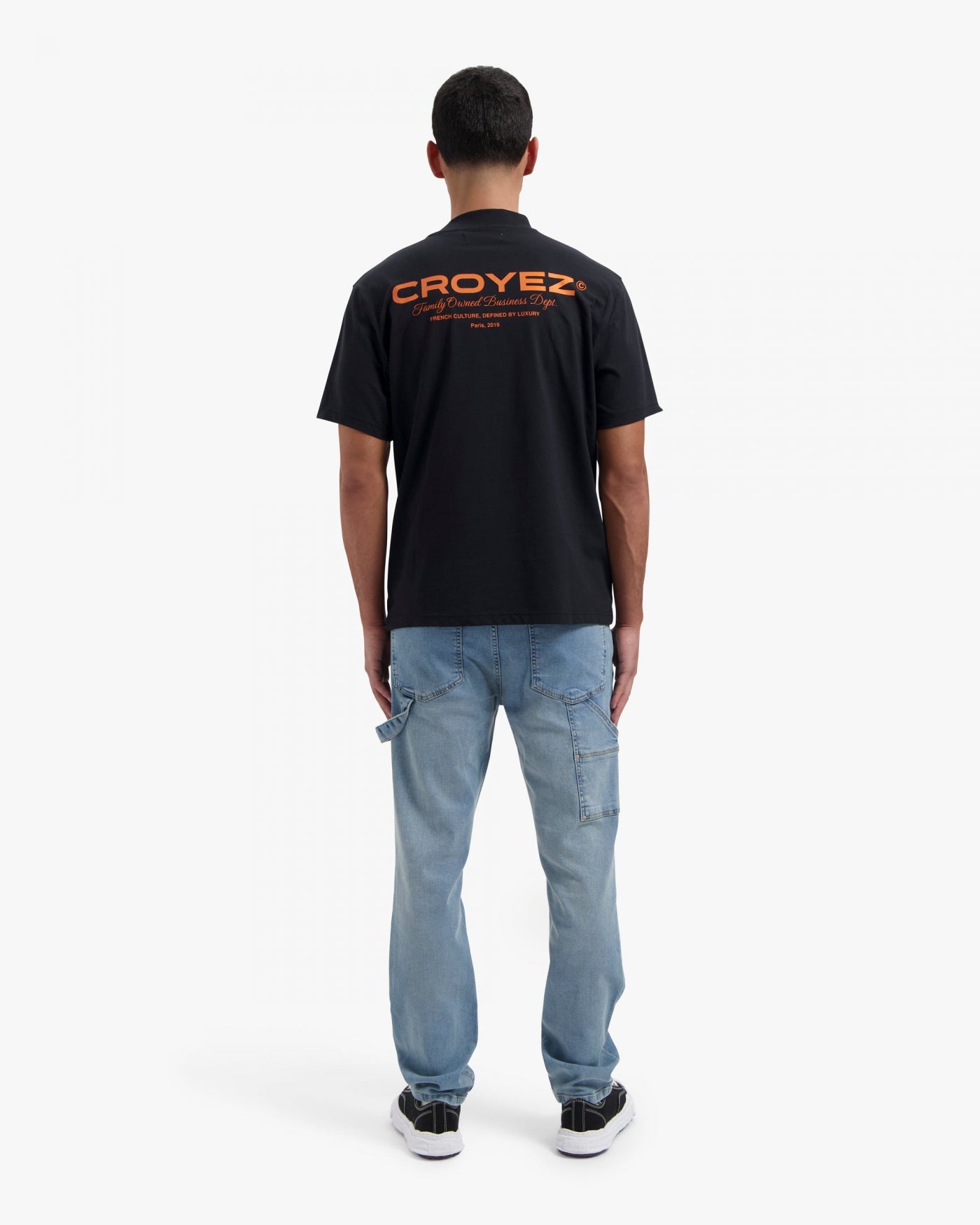 CROYEZ FAMILY OWNED BUSINESS T-SHIRT - BLACK/ORANGE