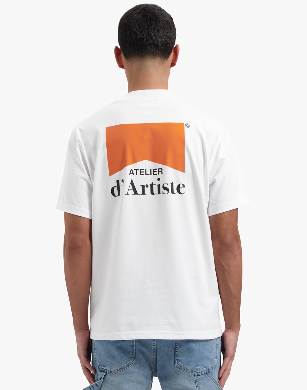 CROYEZ FUMES T-SHIRT - WHITE/ORANGE