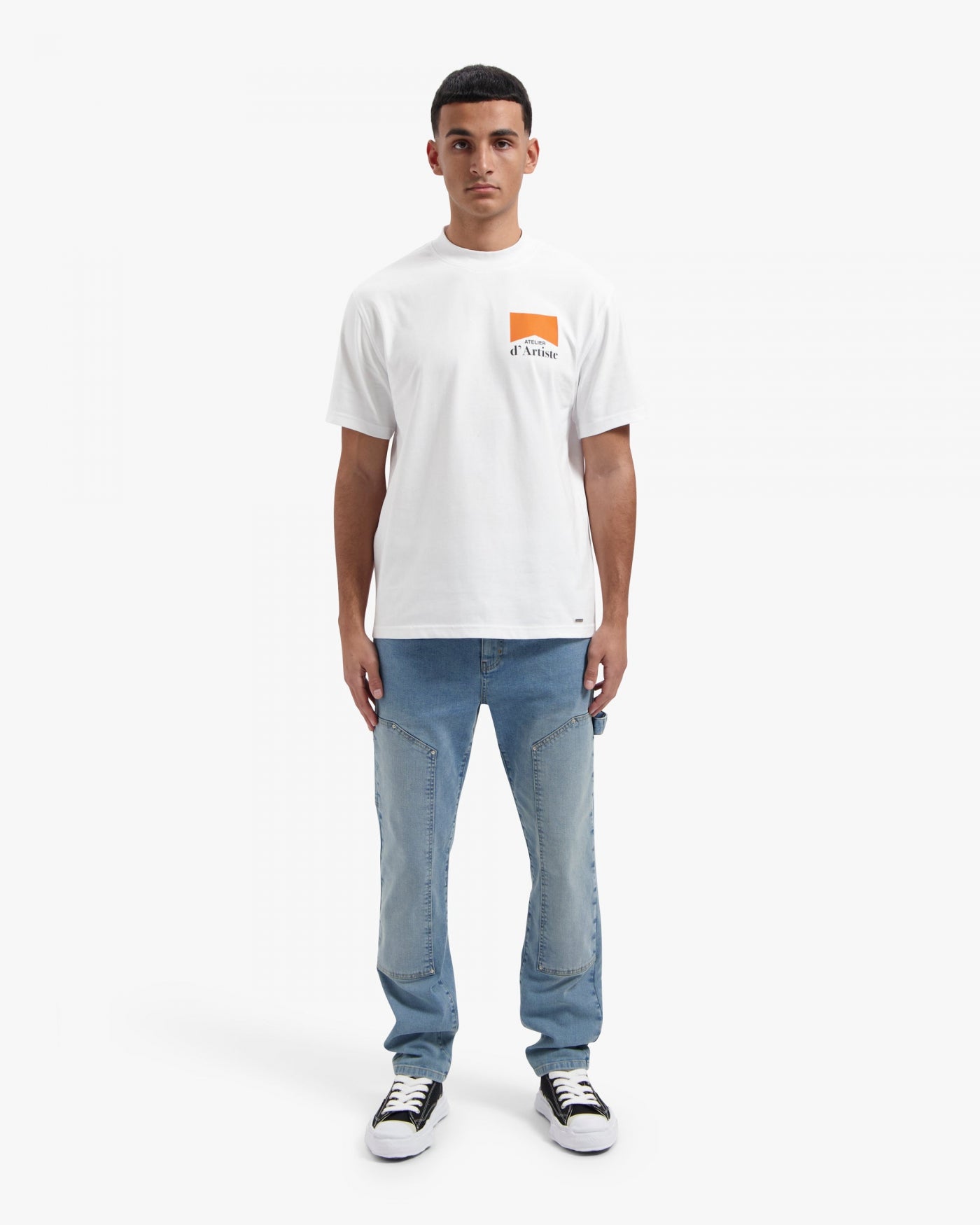 CROYEZ FUMES T-SHIRT - WHITE/ORANGE