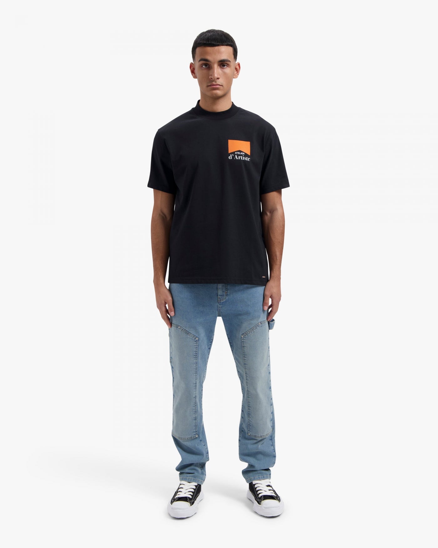 CROYEZ FUMES T-SHIRT | BLACK/ORANGE