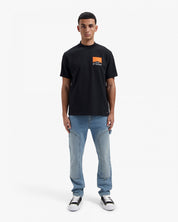 CROYEZ FUMES T-SHIRT | BLACK/ORANGE