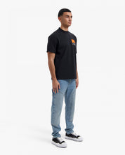 CROYEZ FUMES T-SHIRT | BLACK/ORANGE