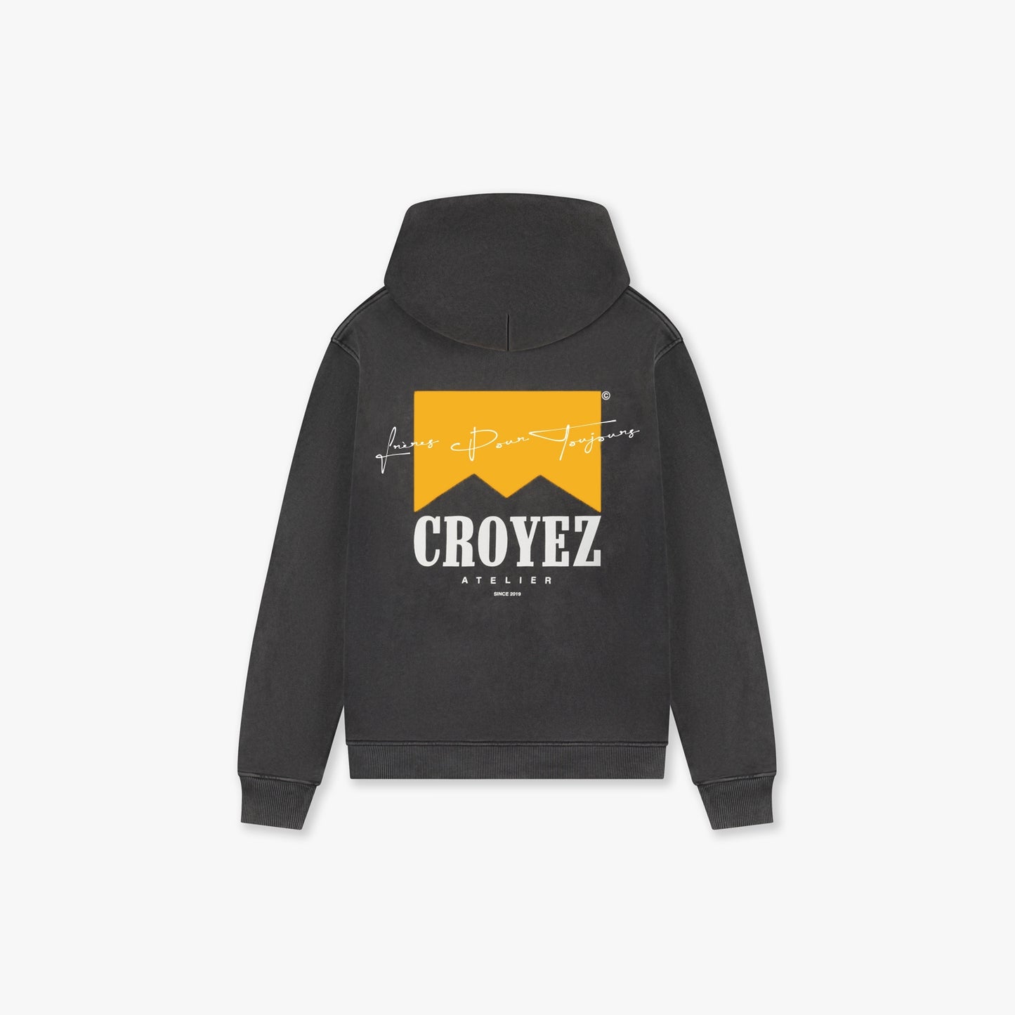 CROYEZ FUMES ZIP HOODIE - ACID WASH